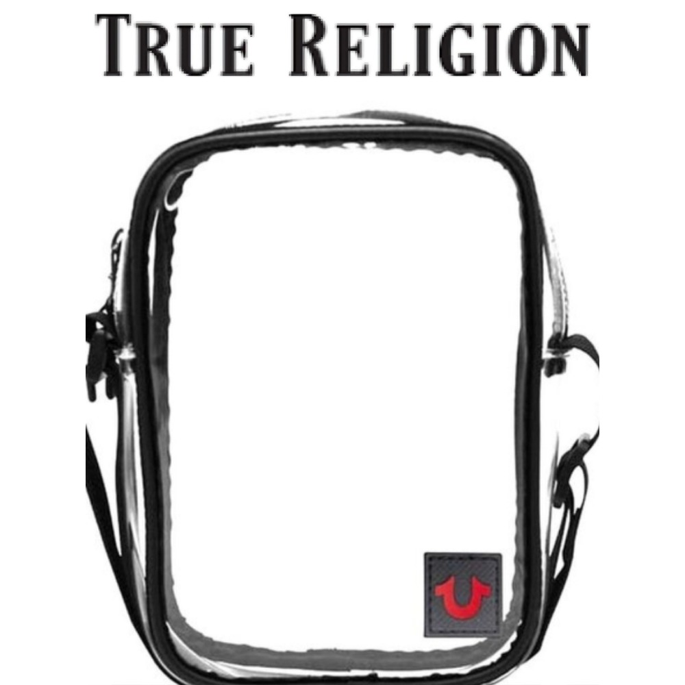 True Religion Transparent Stadium Crossbody Bag